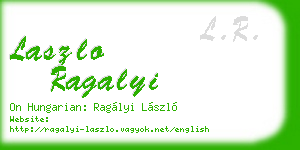 laszlo ragalyi business card